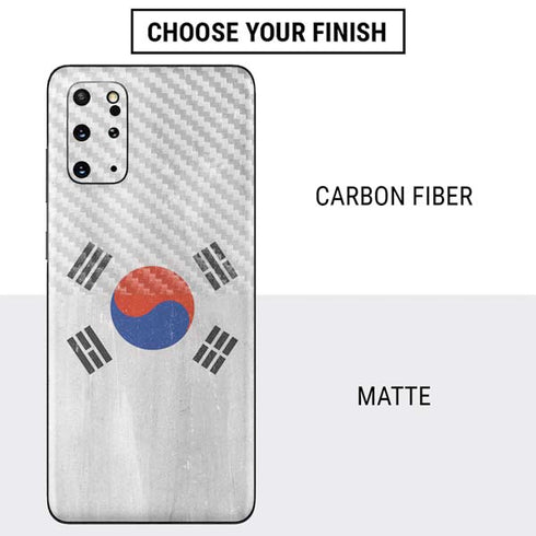 South Korean Flag Distressed Galaxy S20 Plus Skin